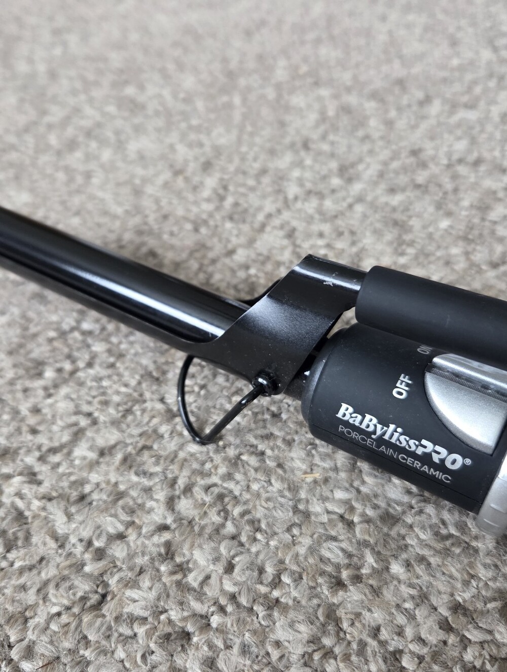 BaByliss Pro Porcelain Ceramic 3/4" Curling Iron BP75MUC Black  EUC